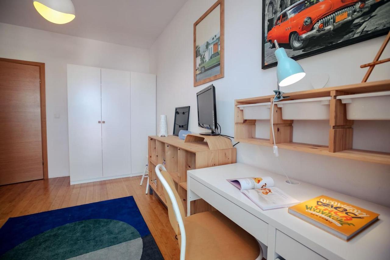 Dwupoziomowy, Rodzinny Apartament. Ochrona, Garaz. Varsóvia Exterior foto